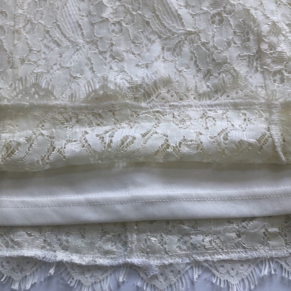 Lord & Taylor Design Lab Lace Dress Ivory Size Large NWT - Picture 9 of 15